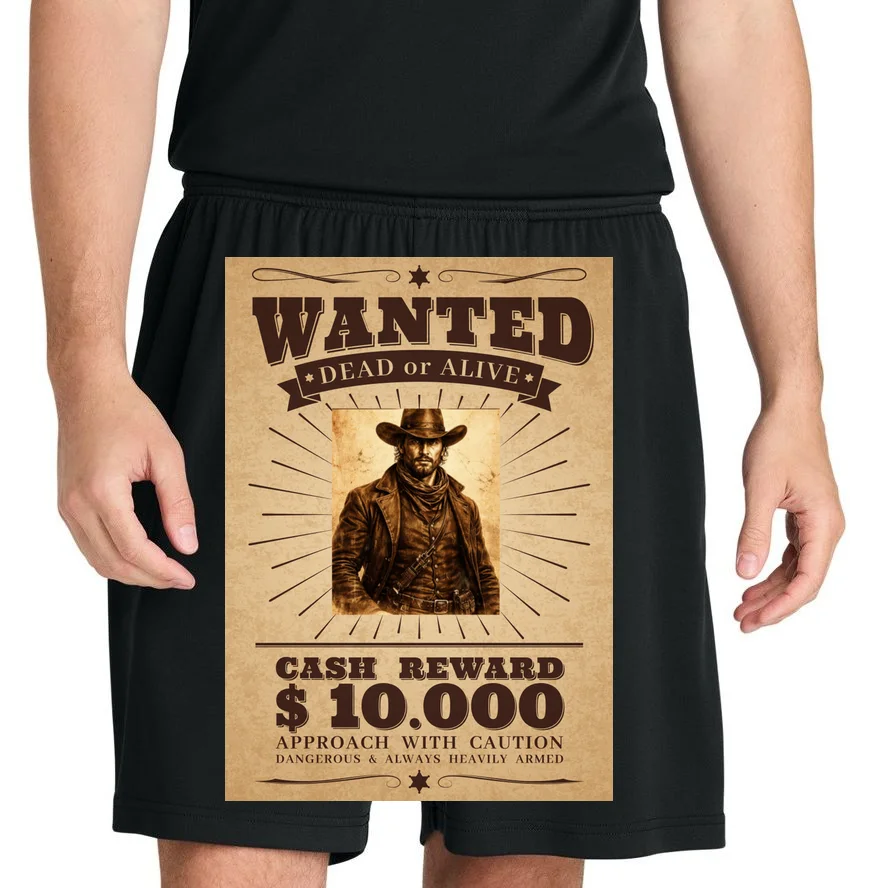 Custom Wanted Poster Photo Picture Men's Shorts - Front 1