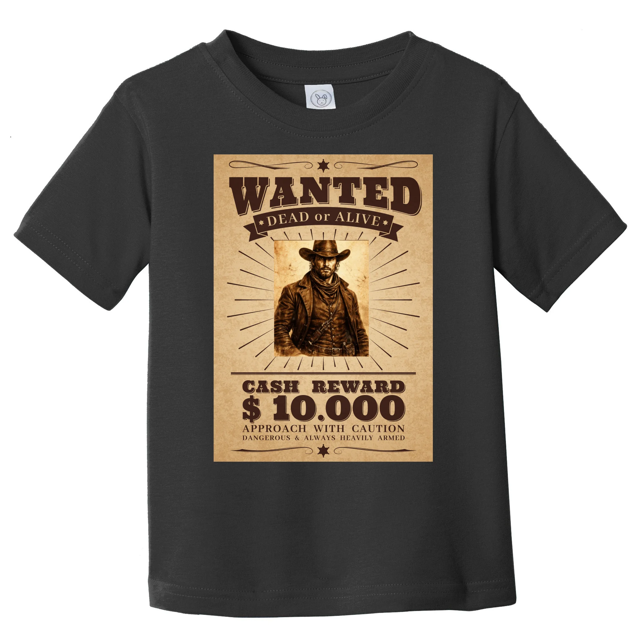 Custom Wanted Poster Photo Picture Toddler T-Shirt - Front