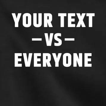 Custom Your Text Vs. Everyone Personalized Kids Jacket - Front - Close-up