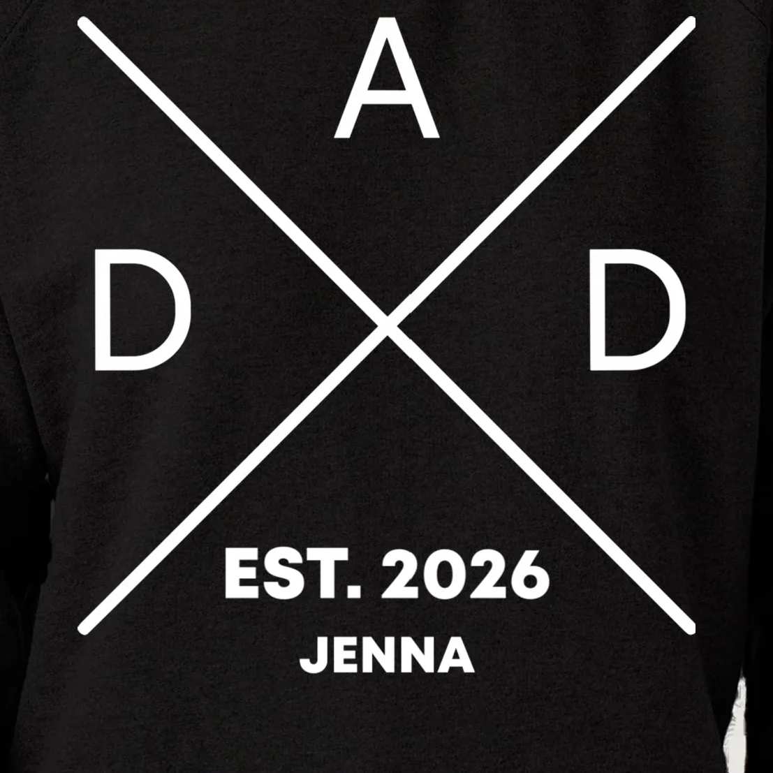 Dad Custom New Dad Fathers Day Women's Sweatshirt - Front - Close-up