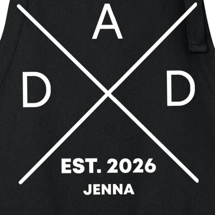 Dad Custom New Dad Fathers Day Apron - Front - Close-up