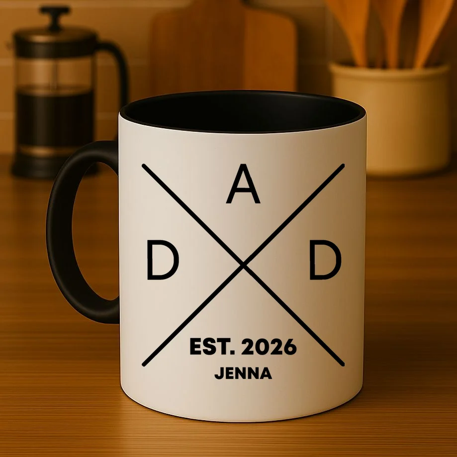 Dad Custom New Dad Fathers Day Coffee Mug - Front 3
