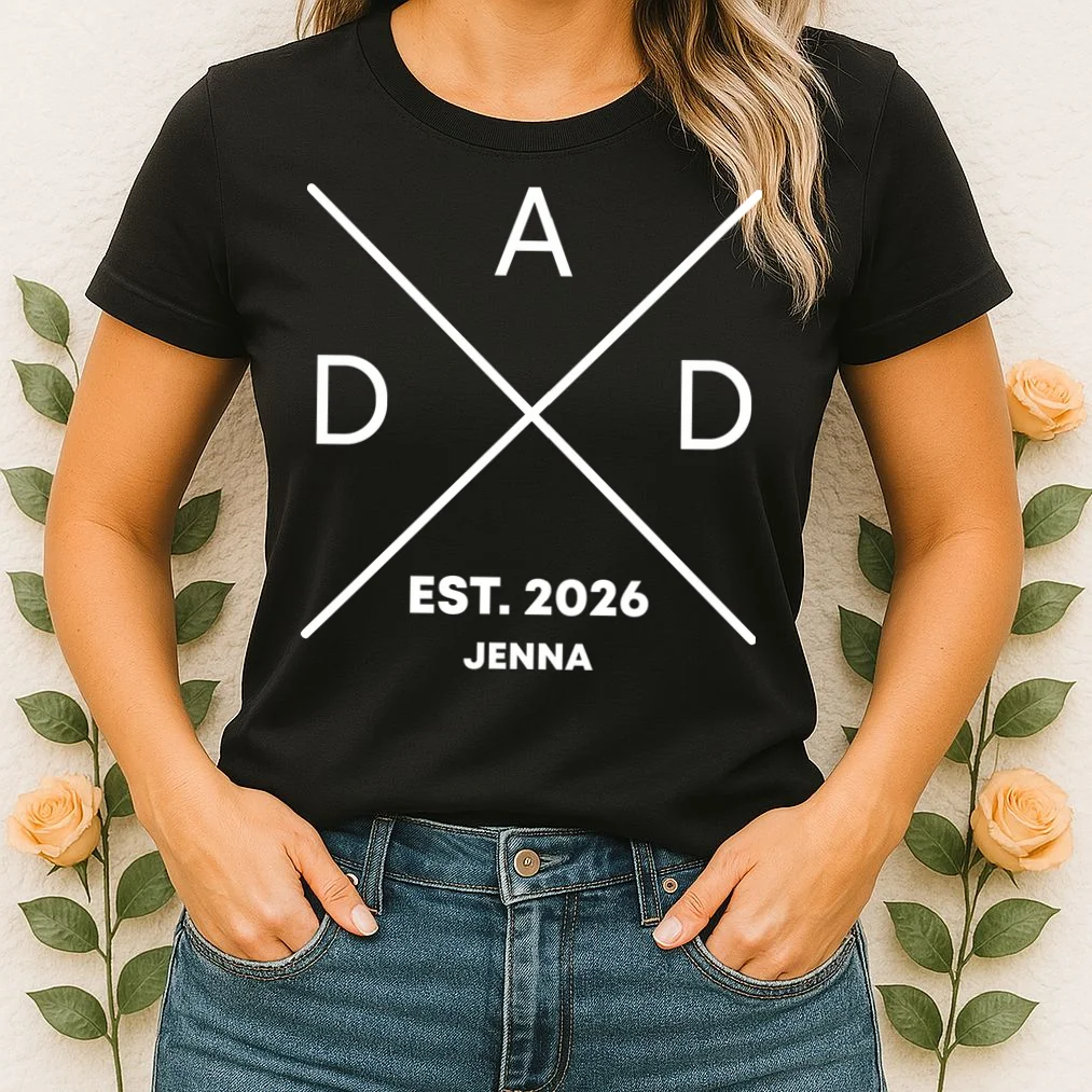 Dad Custom New Dad Fathers Day Women's T-Shirt - Front 1
