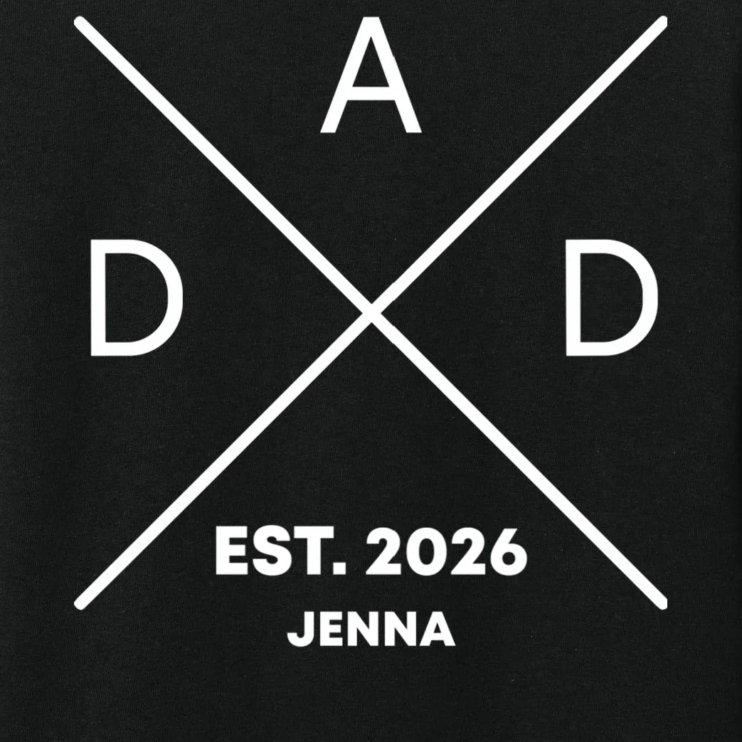 Dad Custom New Dad Fathers Day Kids Long Sleeve Pajamas - Front - Close-up