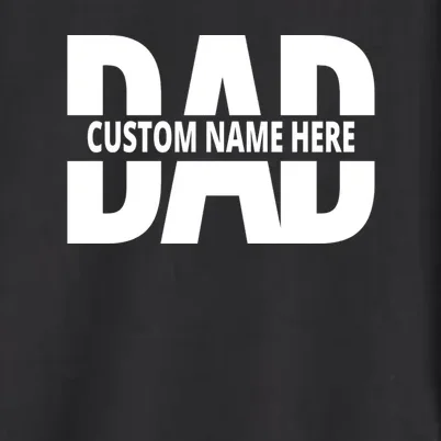 DAD Custom Name Fathers Day Men's Button Up - Front - Close-up