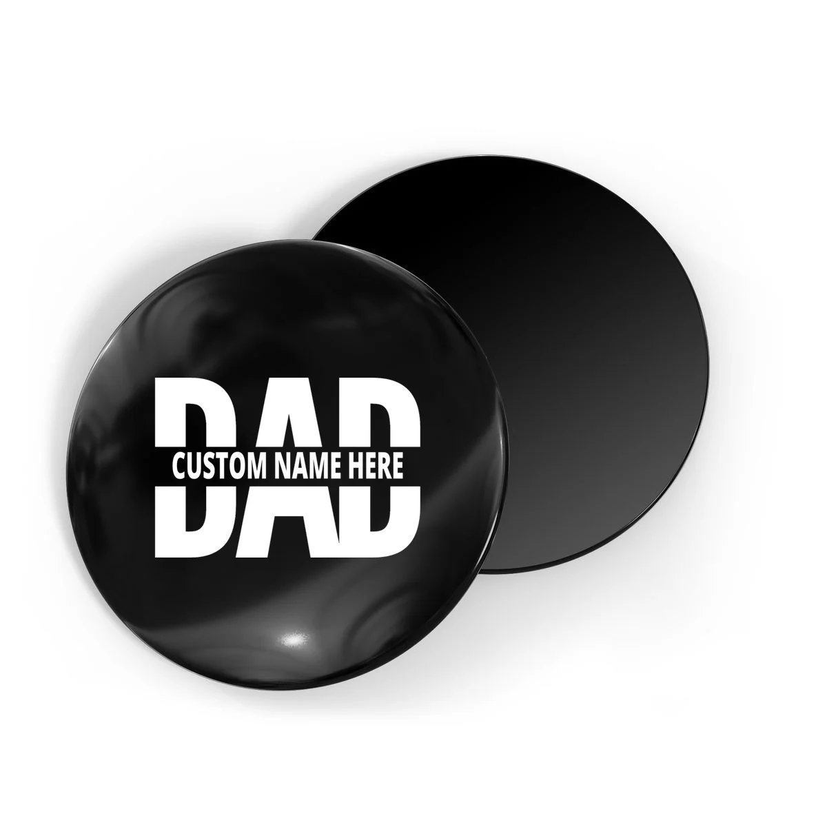 DAD Custom Name Fathers Day Magnet - Front