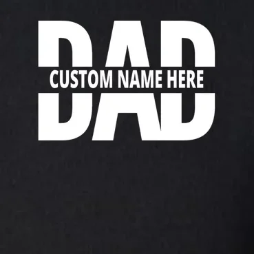 DAD Custom Name Fathers Day Men's Pullover Quarter Zip - Front - Close-up
