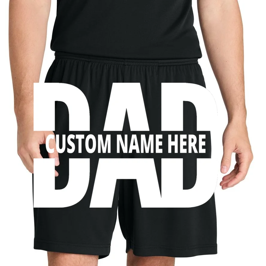 DAD Custom Name Fathers Day Men's Shorts - Front 1