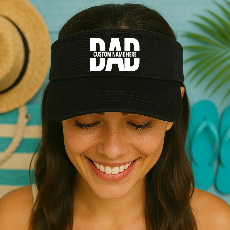 DAD Custom Name Fathers Day Visor - Front 1