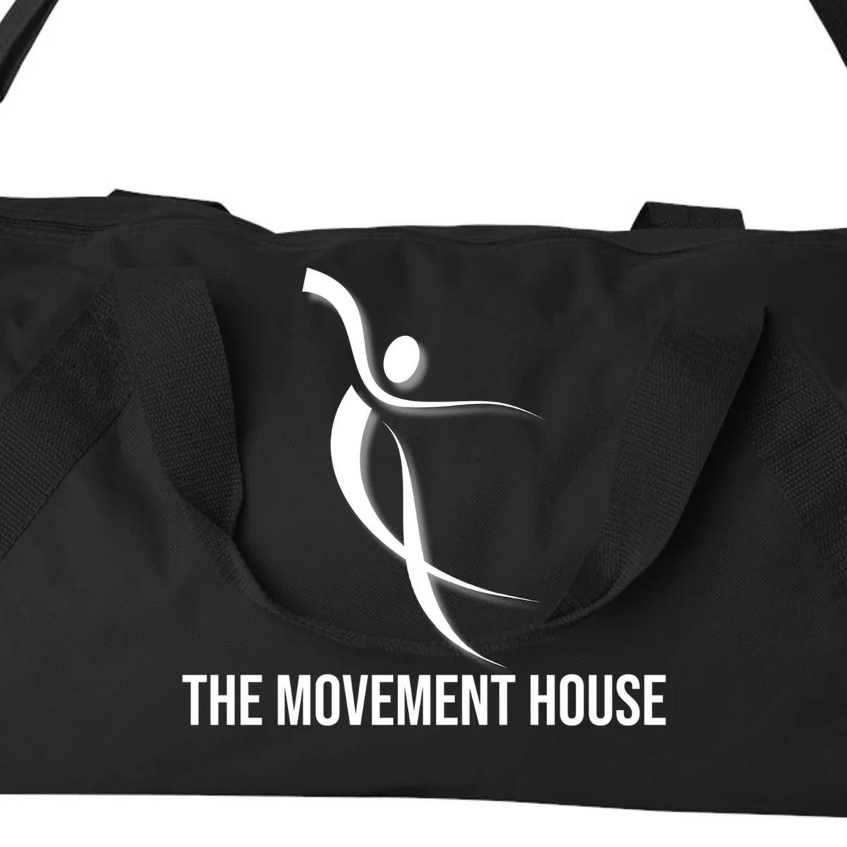 Dance Studio Name Customizable Duffel Bag - Front - Close-up