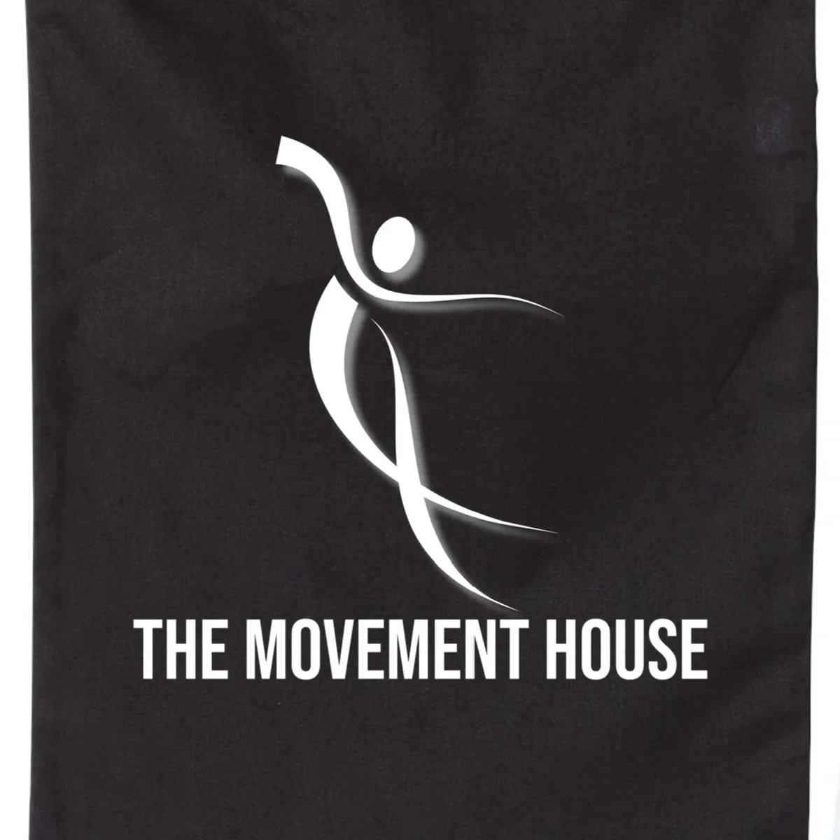 Dance Studio Name Customizable Drawstring Bag - Front - Close-up