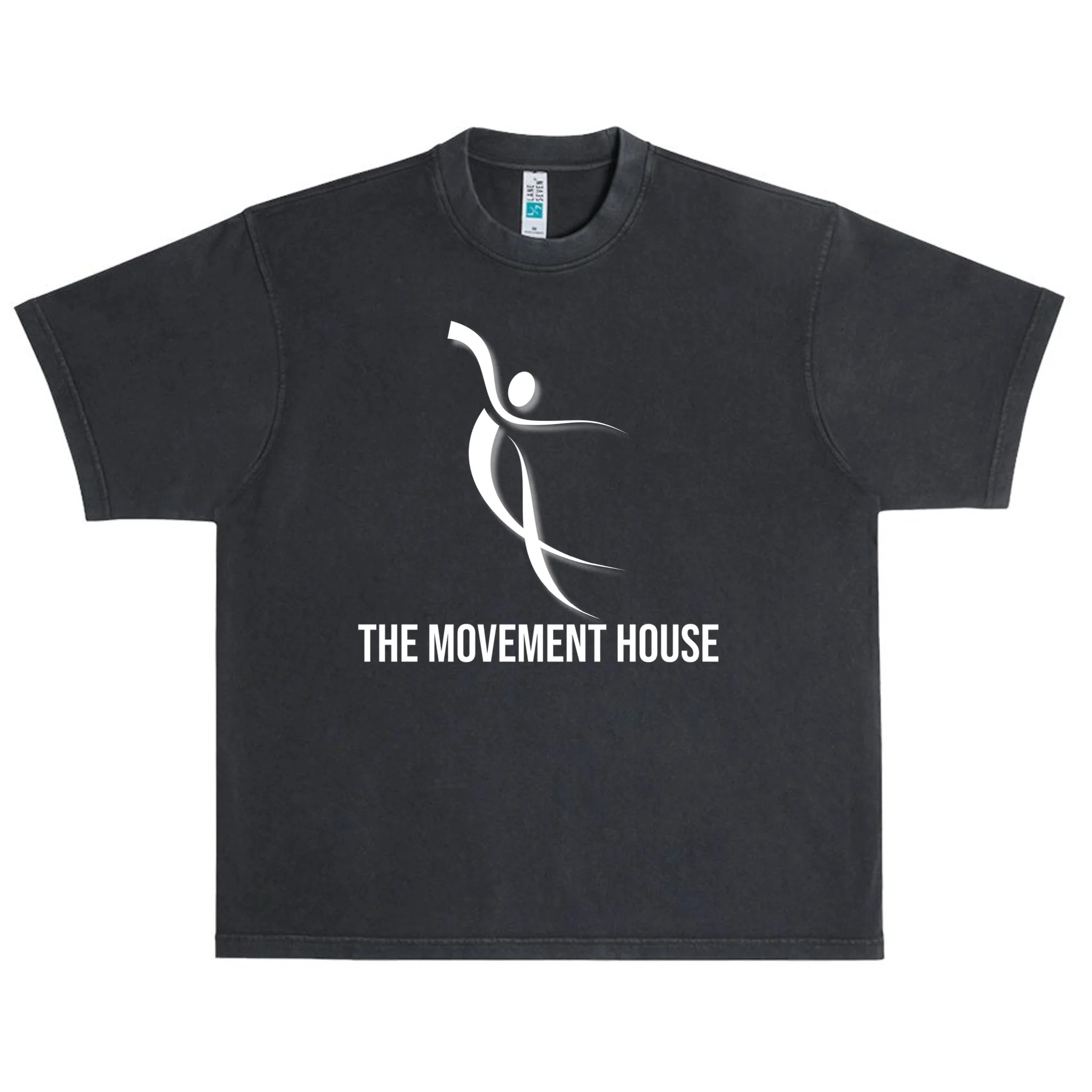 Dance Studio Name Customizable Men's Oversized Heavyweight T-Shirt - Front