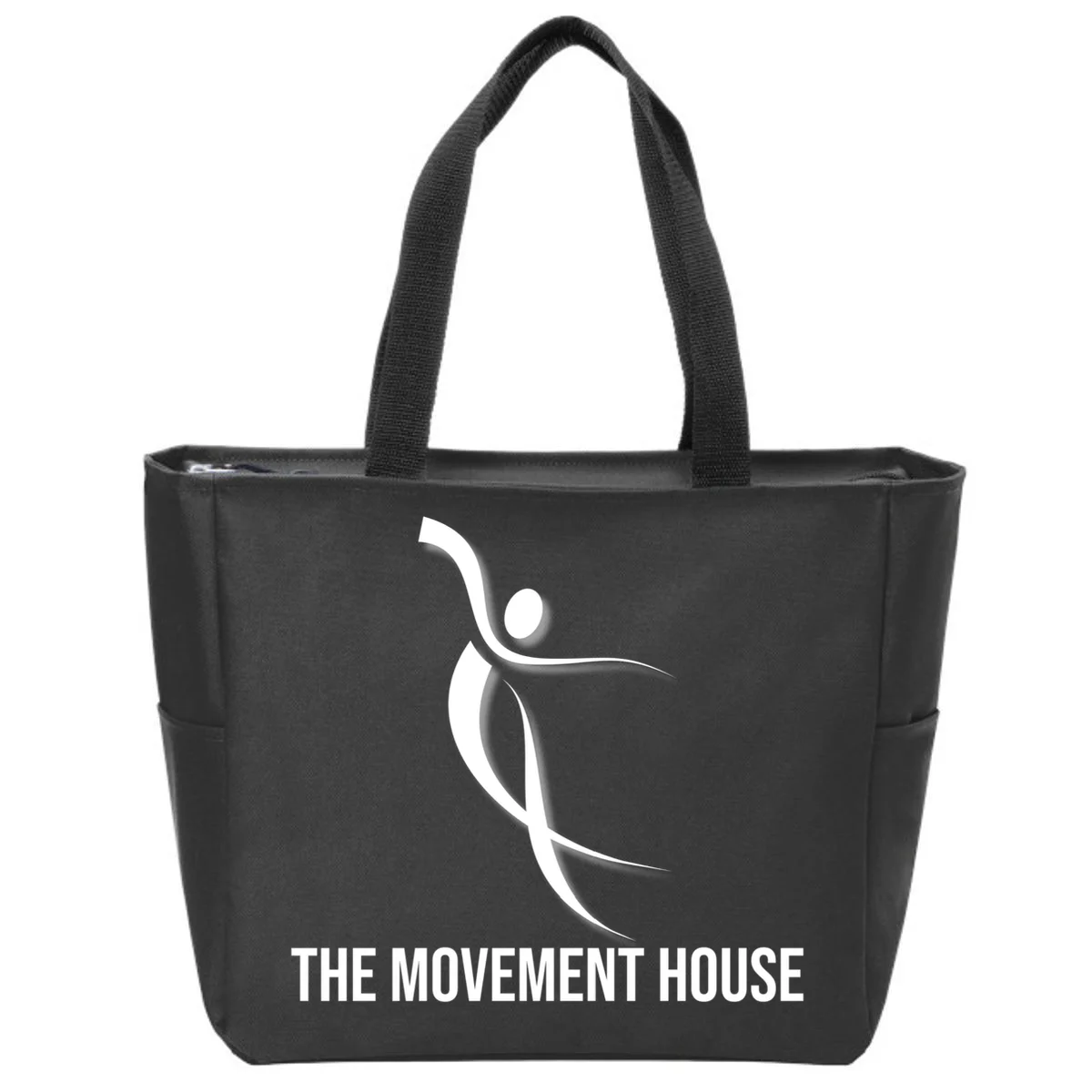 Dance Studio Name Customizable Zip Tote Bag - Front