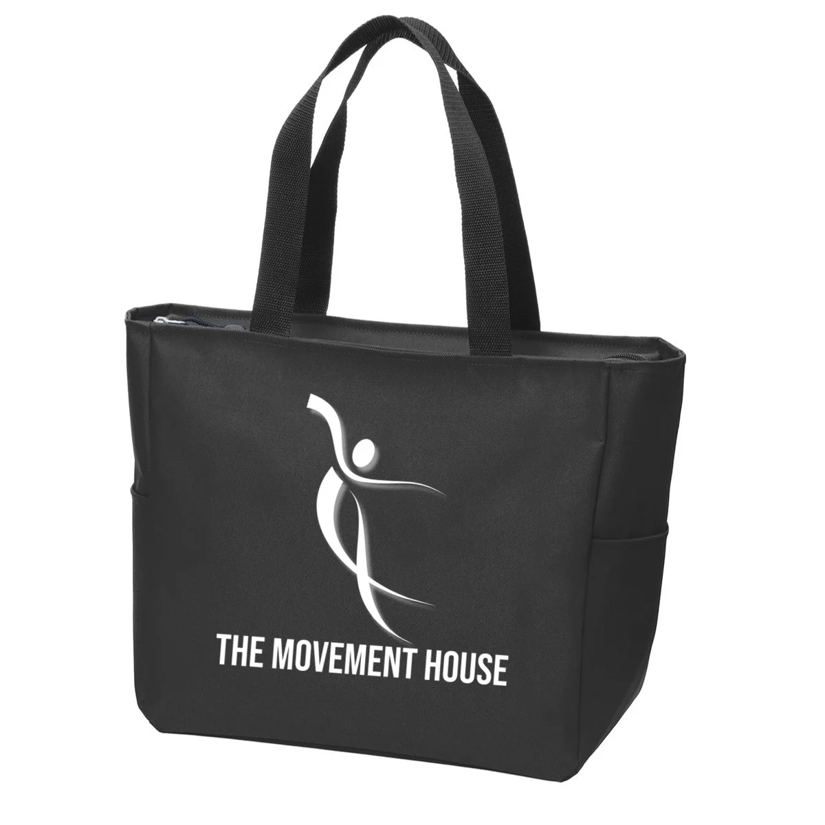 Dance Studio Name Customizable Zip Tote Bag - Front 2