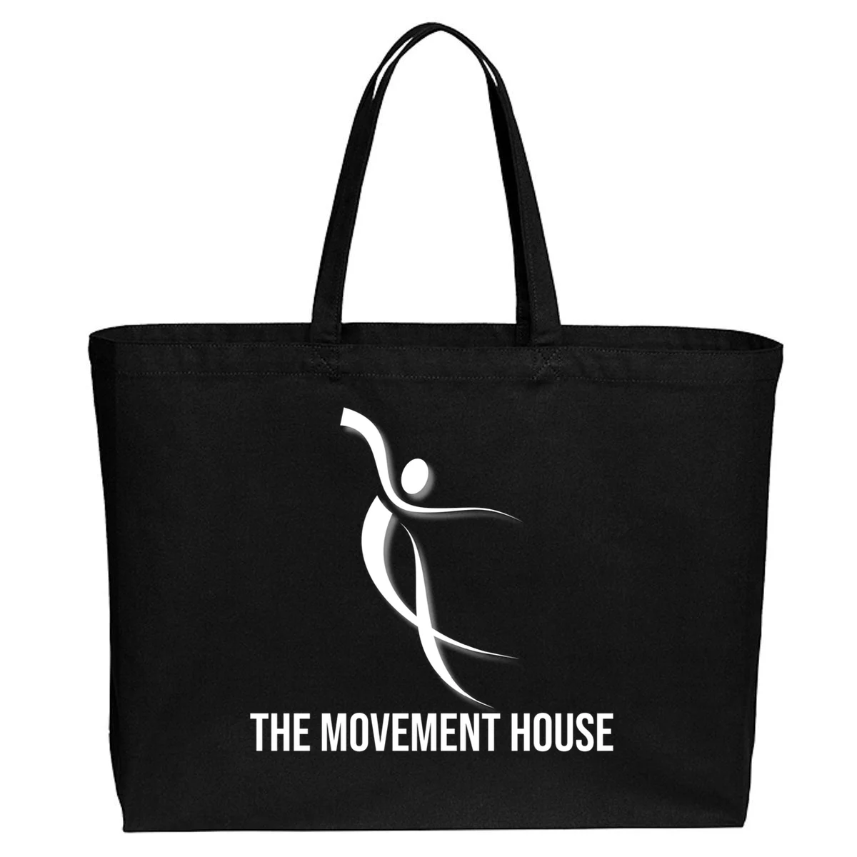 Dance Studio Name Customizable Canvas Tote Bag - Front