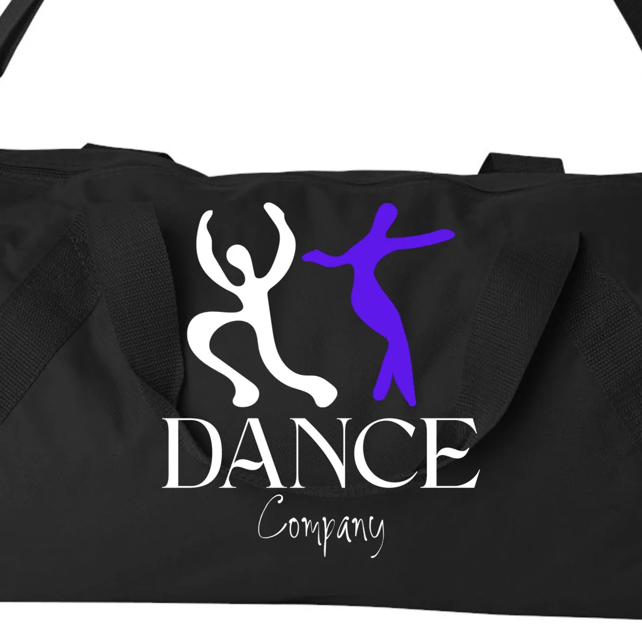Dance Company Name Customizable Duffel Bag - Front - Close-up