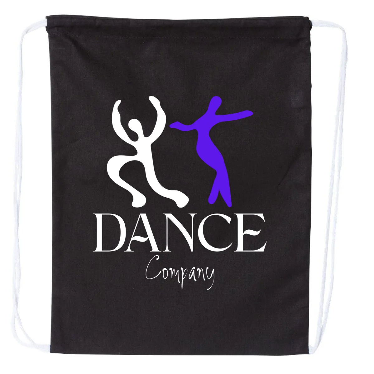 Dance Company Name Customizable Drawstring Bag - Front