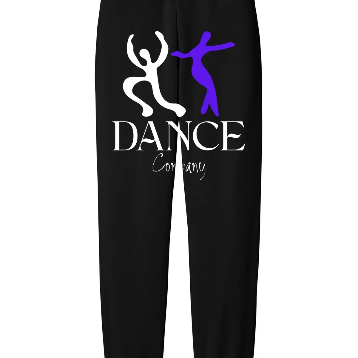 Dance Company Name Customizable Men's Heavyweight Fleece Sweatpants - Front - Close-up