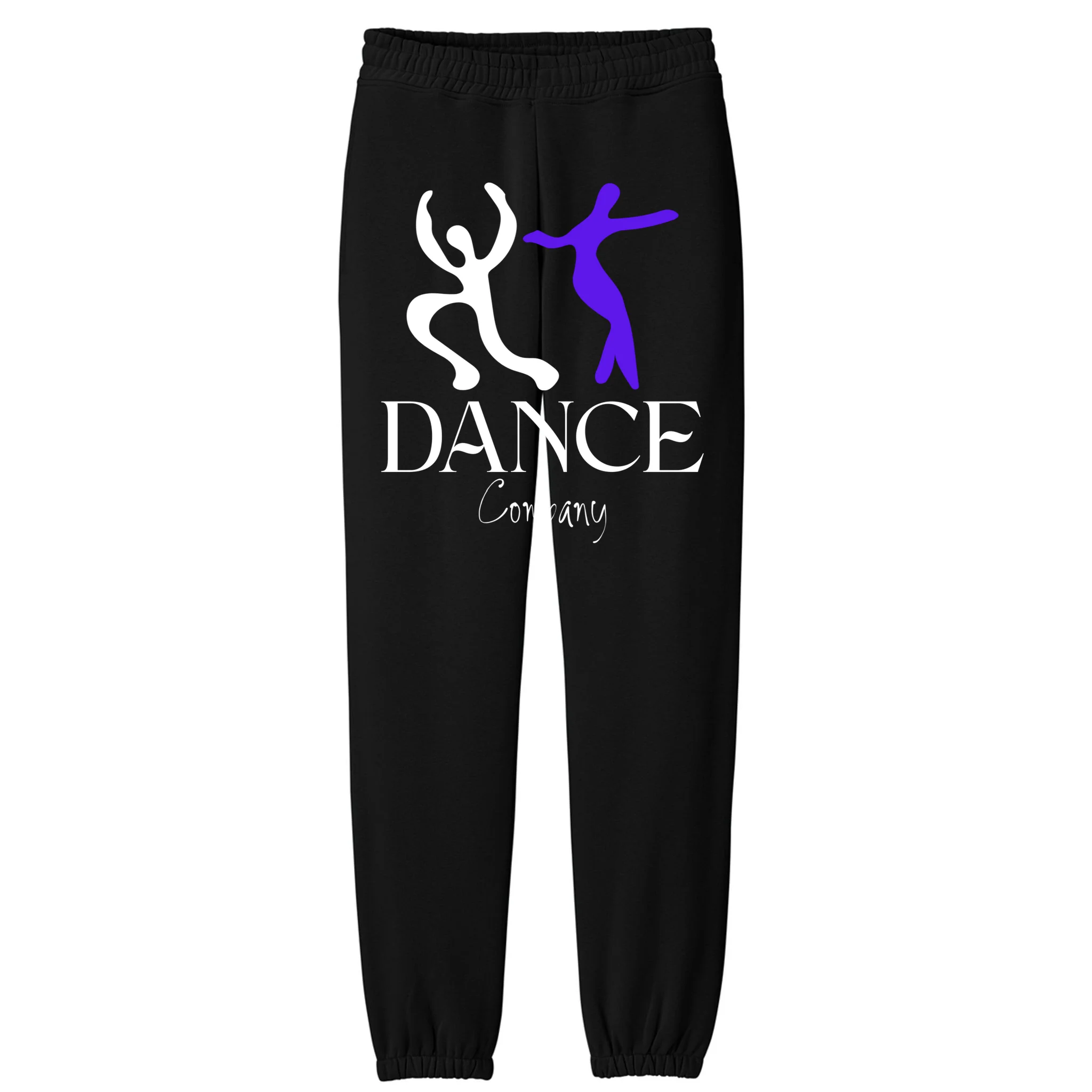 Dance Company Name Customizable Men's Heavyweight Fleece Sweatpants - Front
