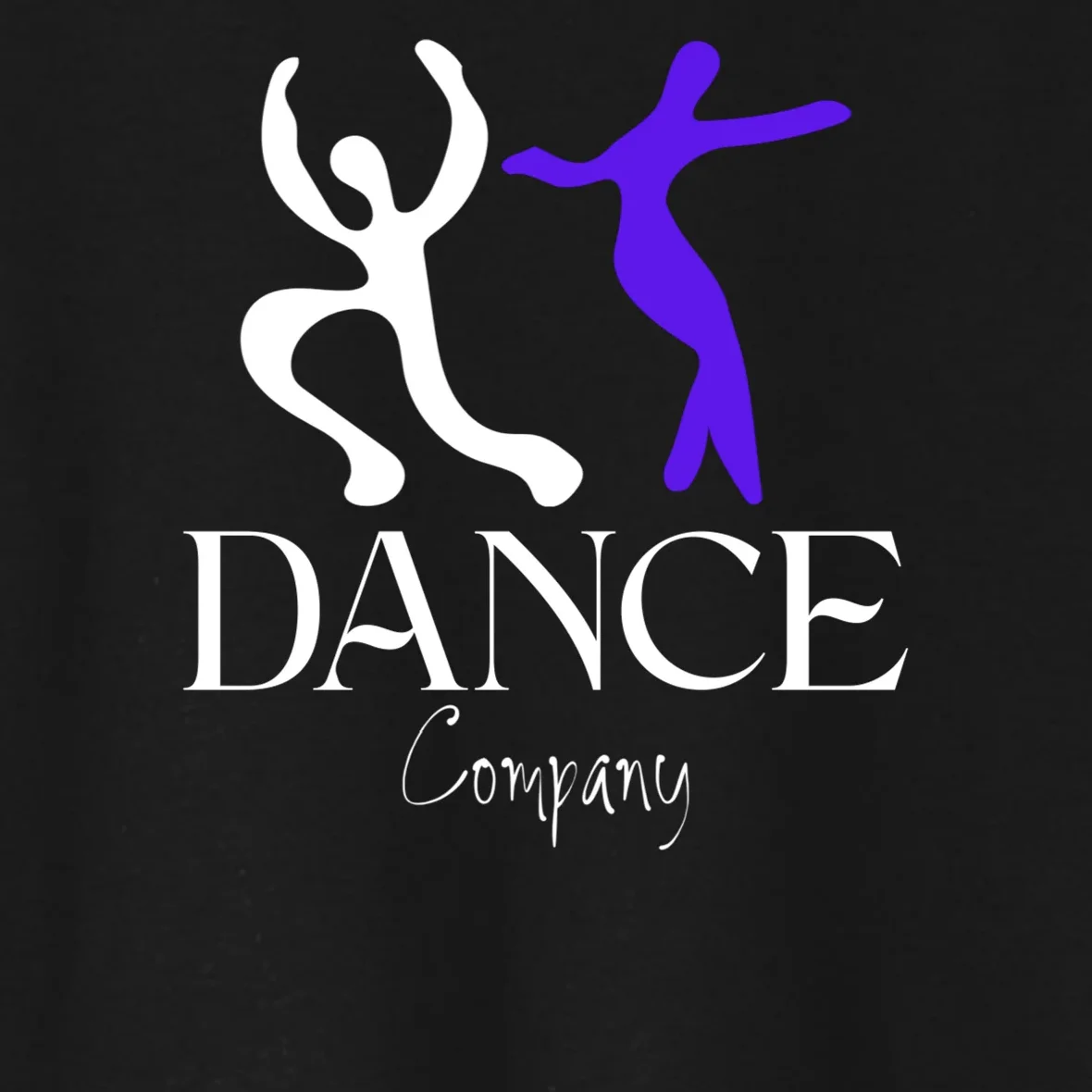 Dance Company Name Customizable Women's Crop T-Shirt - Front - Close-up