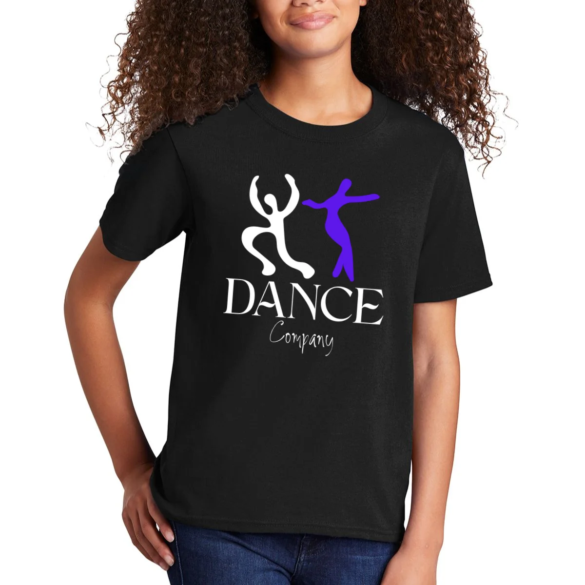 Dance Company Name Customizable Kids T-Shirt - Front 1