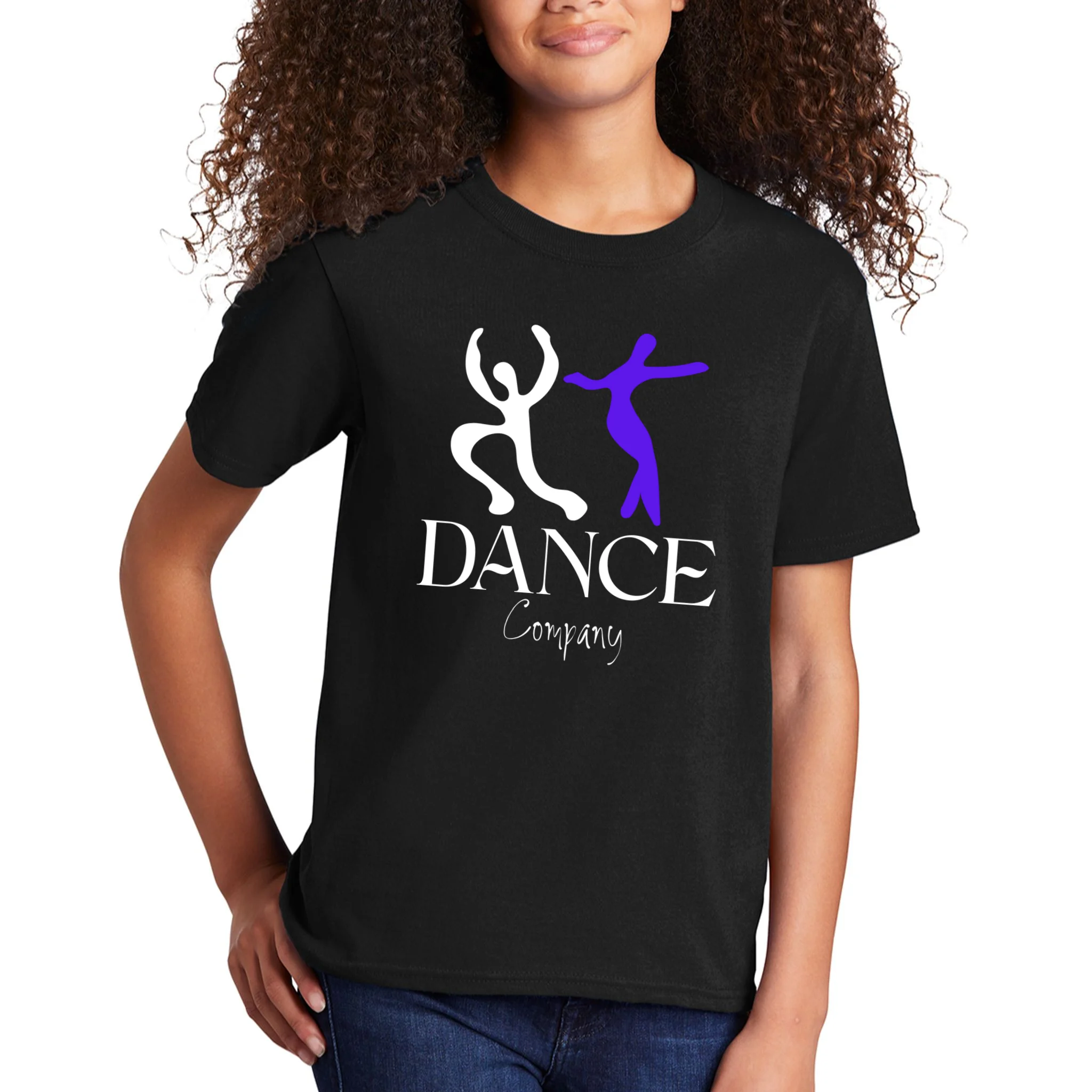 Dance Company Name Customizable Kids T-Shirt - Front 1