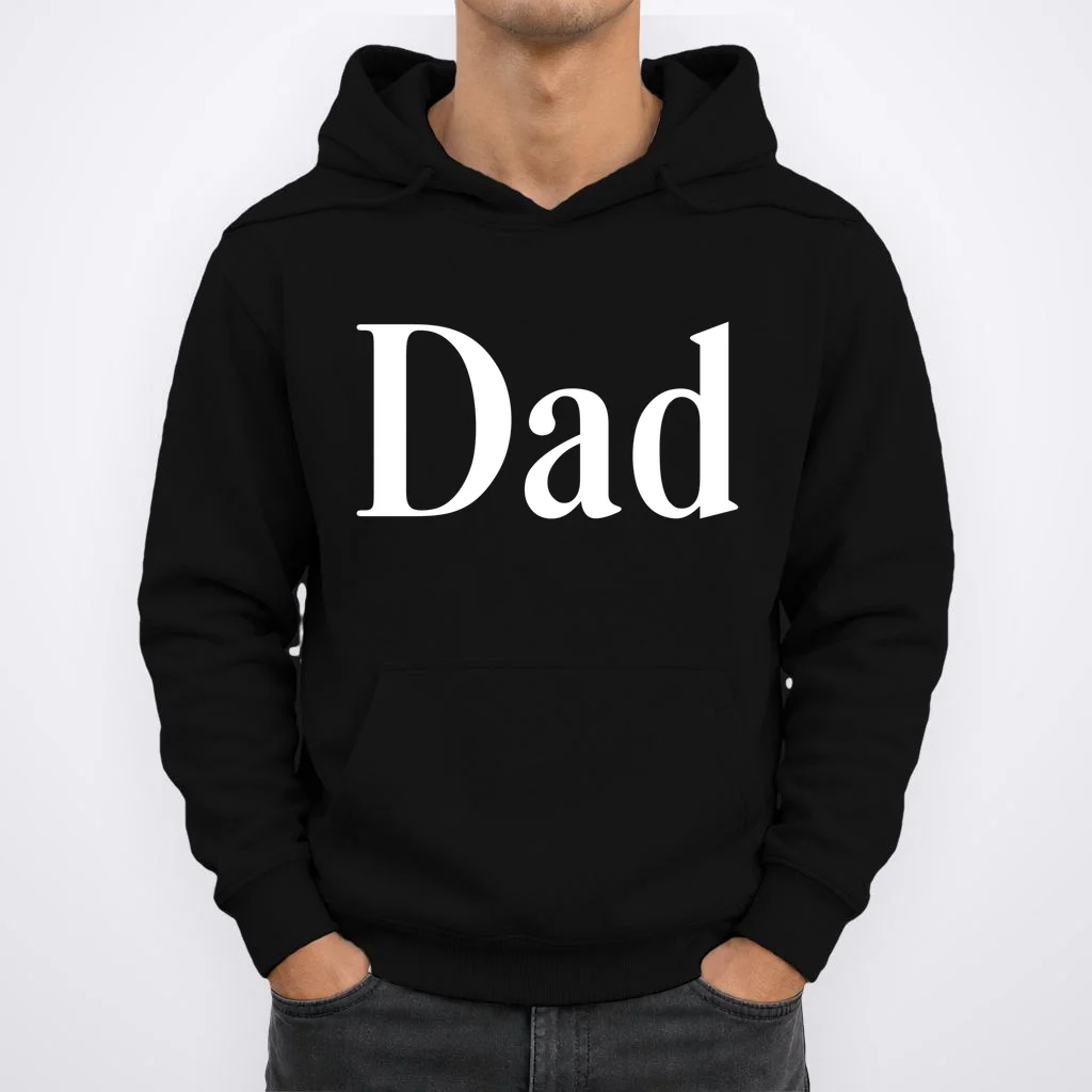 Dad Custom Kids Name Sleeve Hoodie - Front 1