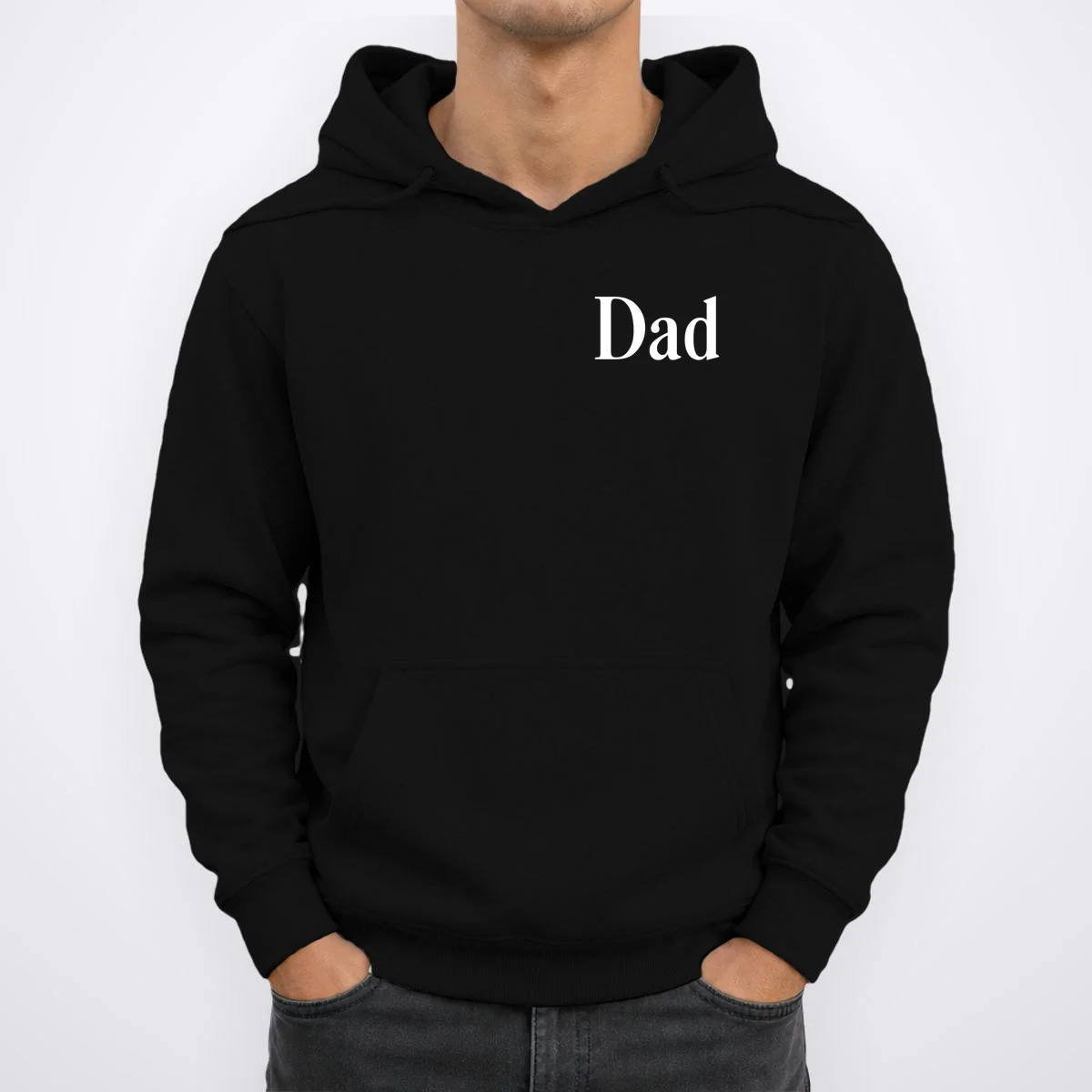 Dad Custom Kids Name Sleeve Hoodie - Front 1