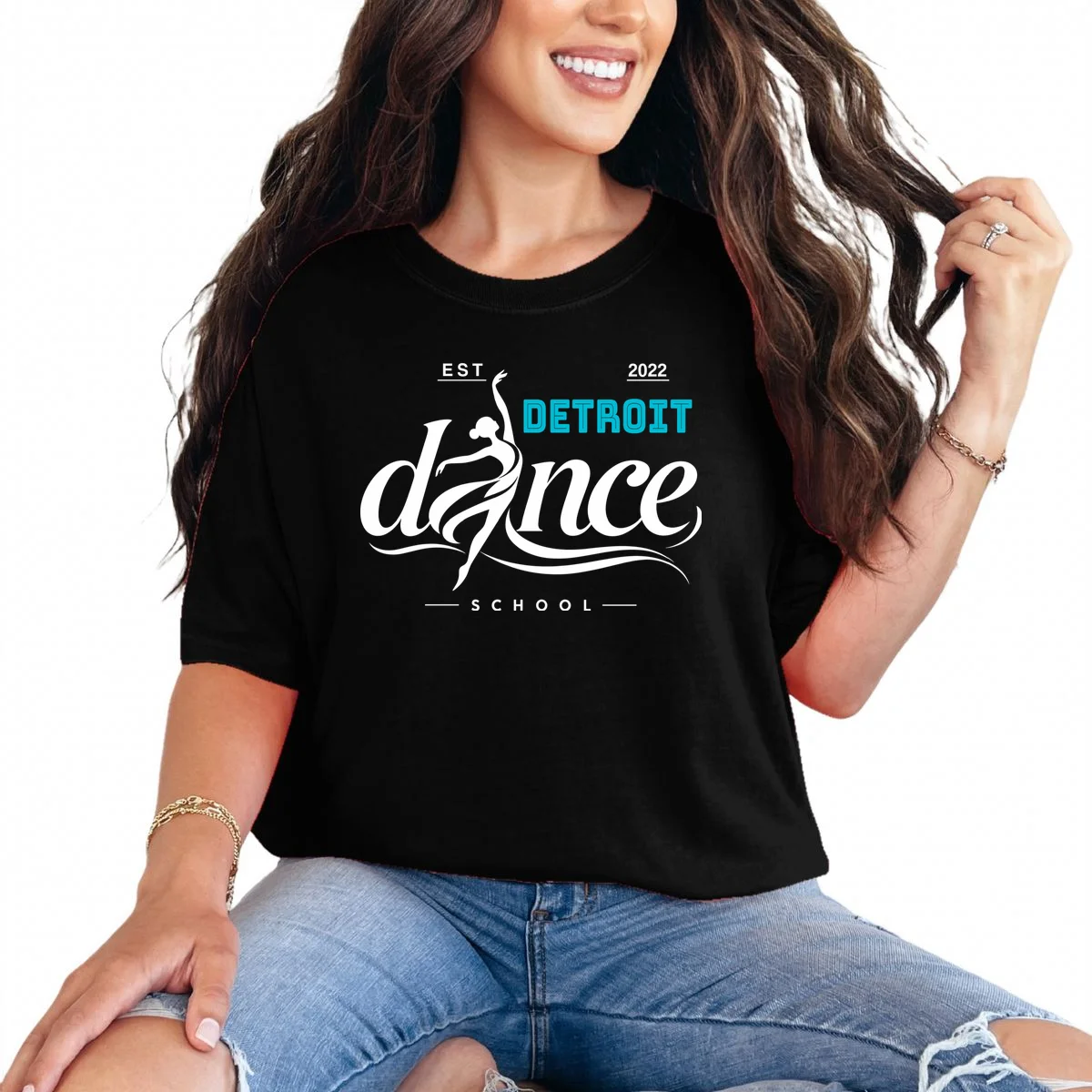 Dance Studio EST Name Customizable T-Shirt - Front