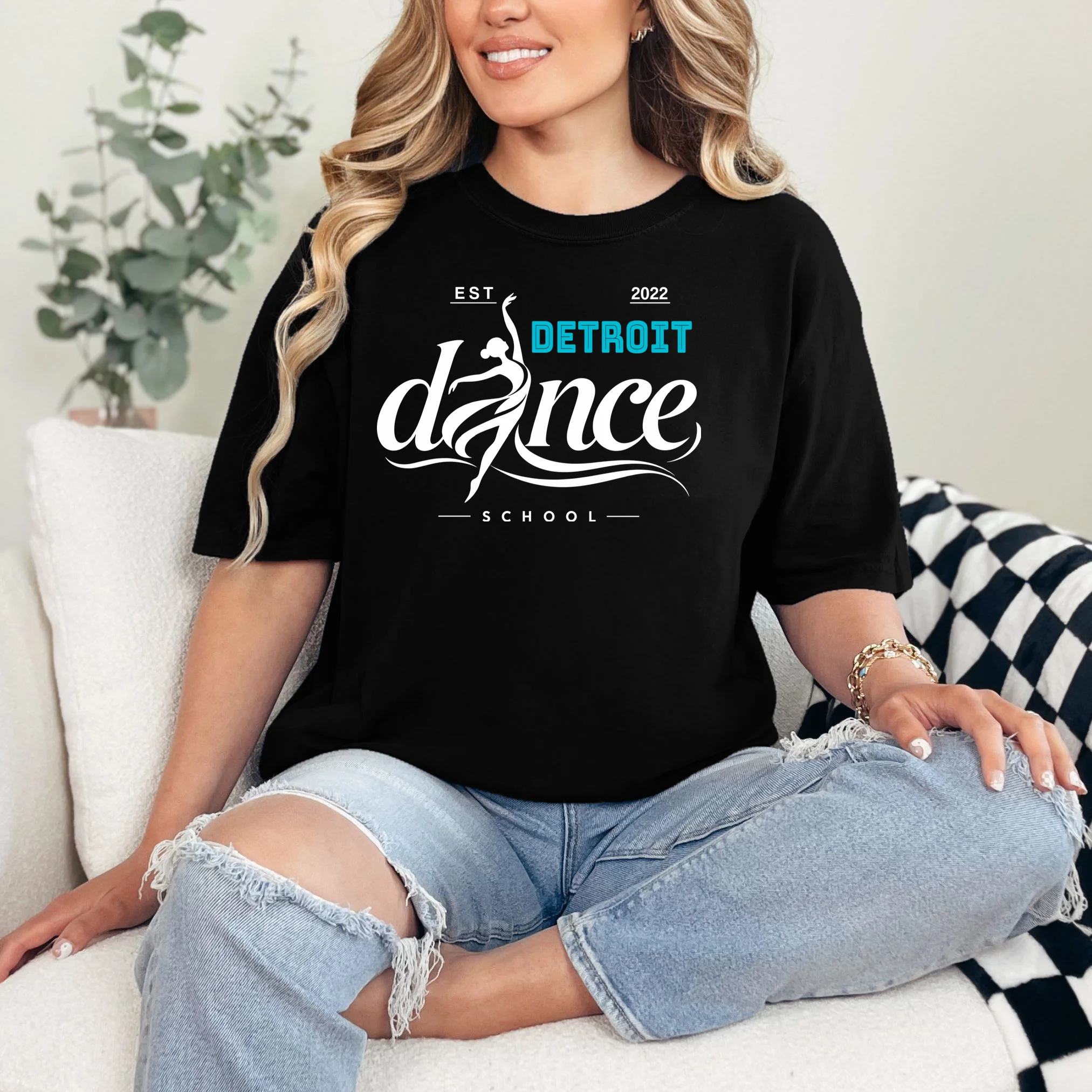 Dance Studio EST Name Customizable T-Shirt - Front 1
