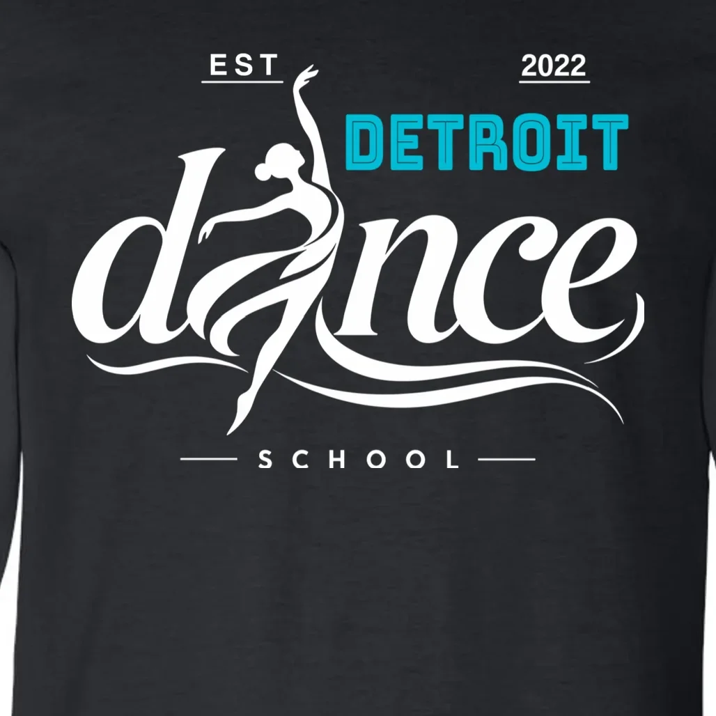 Dance Studio EST Name Customizable Gildan Men's Long Sleeve Shirt - Front - Close-up