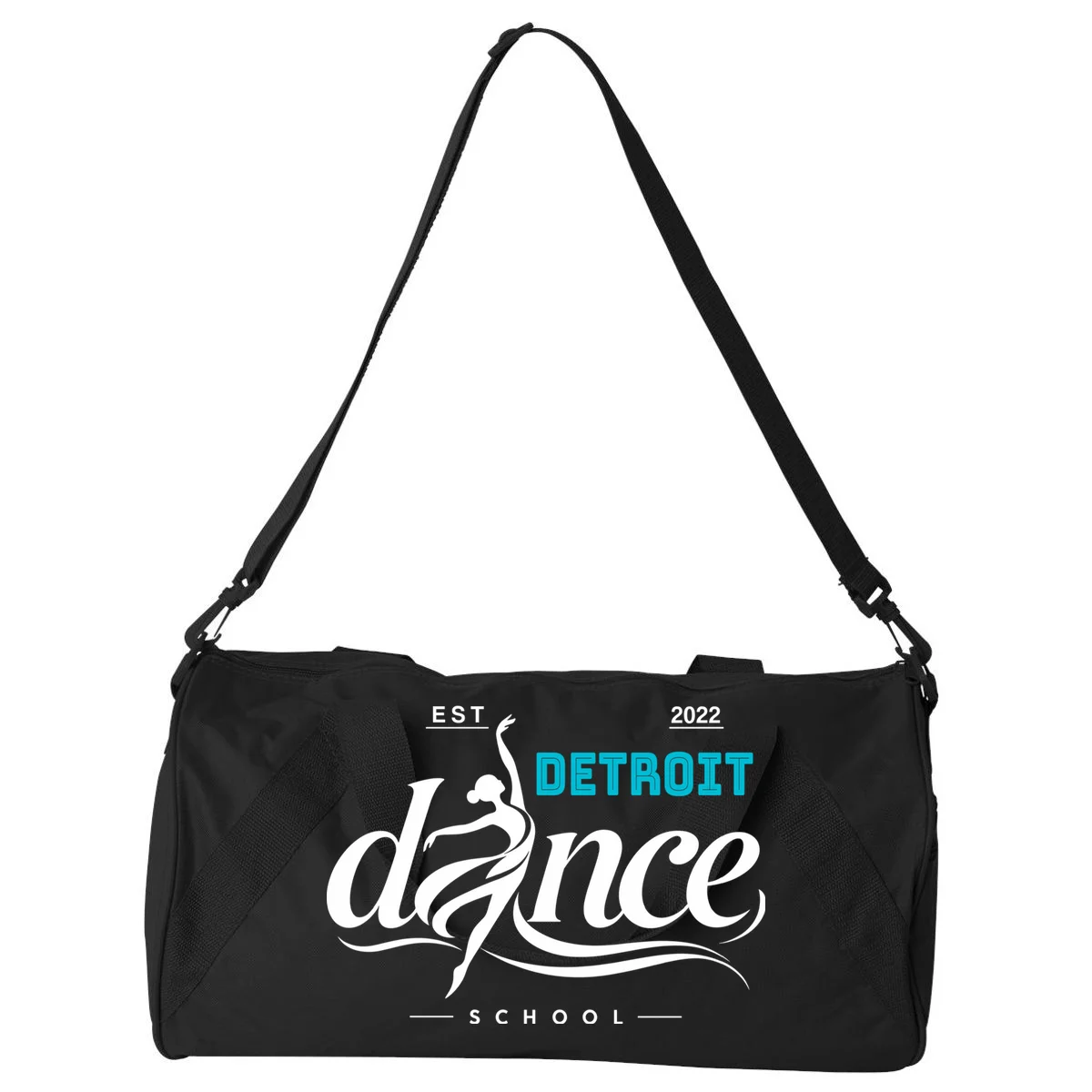 Dance Studio EST Name Customizable Duffel Bag - Front