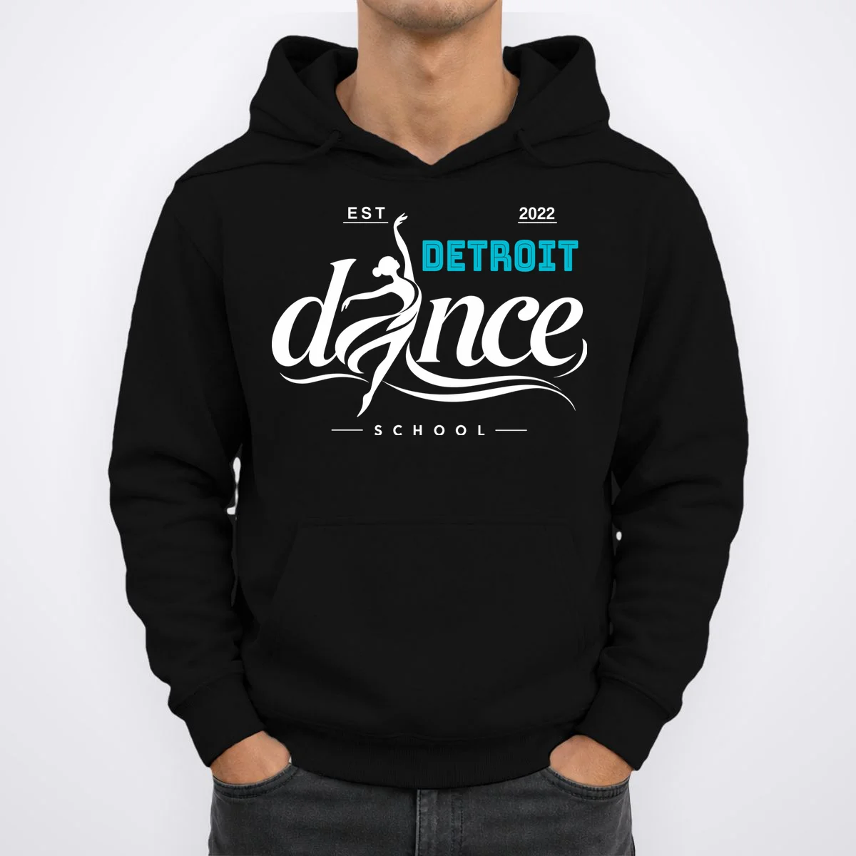 Dance Studio EST Name Customizable Hoodie - Front 1