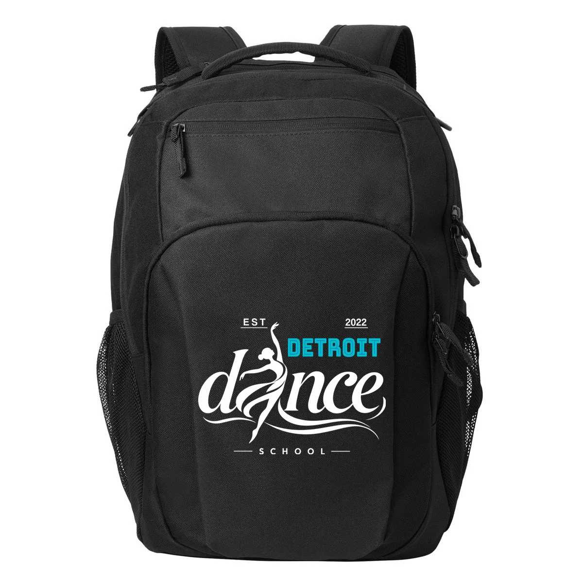 Dance Studio EST Name Customizable Transport Backpack - Front