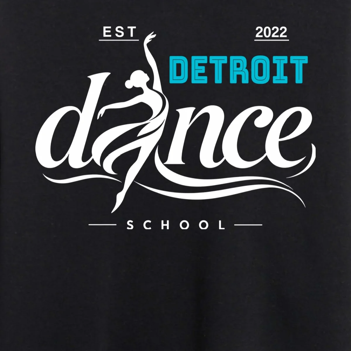 Dance Studio EST Name Customizable Men's Sweatshirt - Front - Close-up