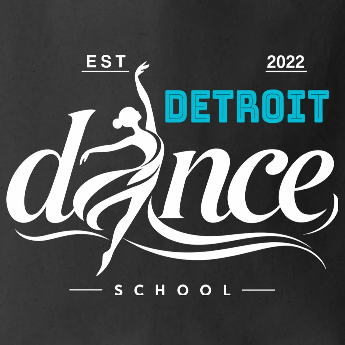 Dance Studio EST Name Customizable Tote Bag - Front - Close-up