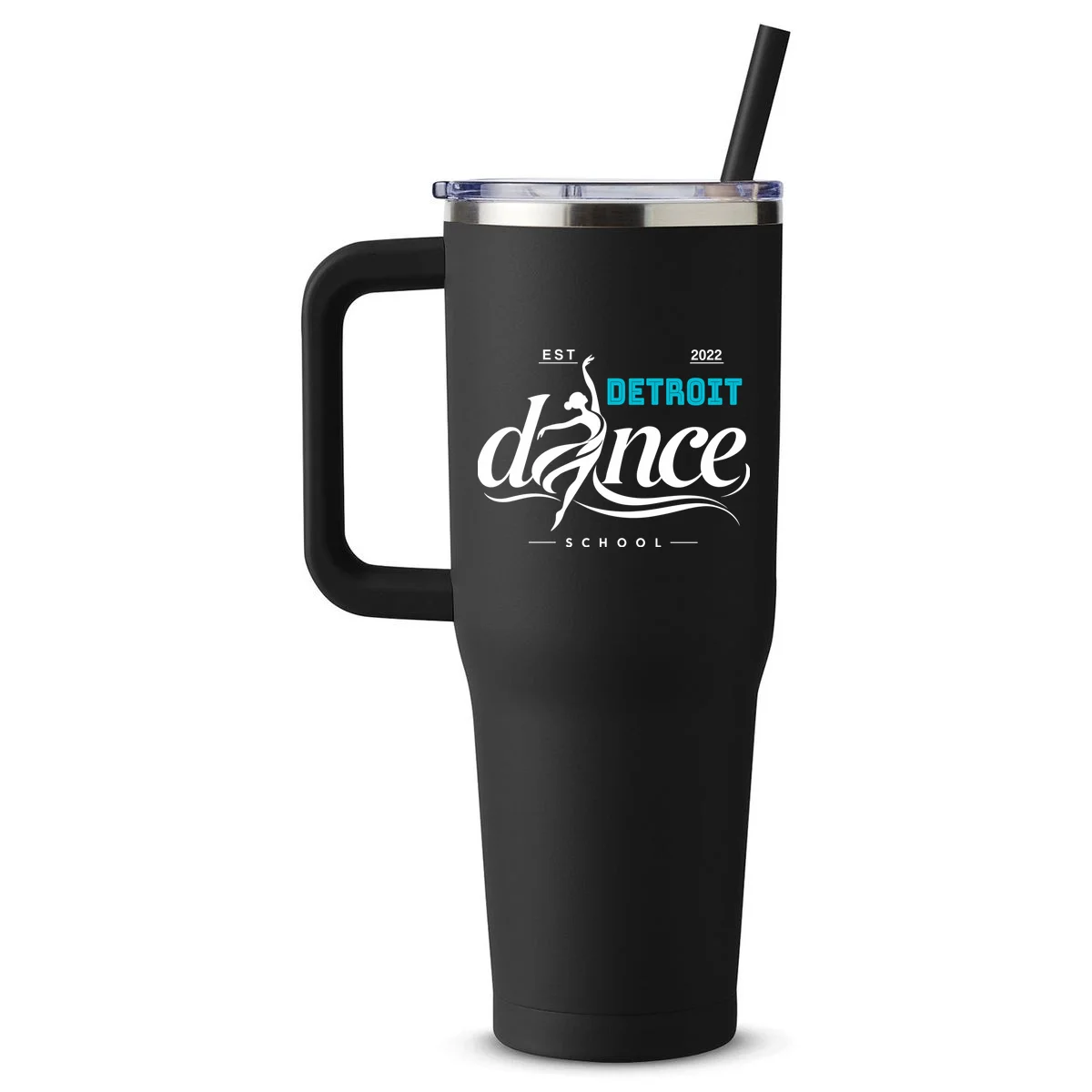 Dance Studio EST Name Customizable 40oz Tumbler - Front 1