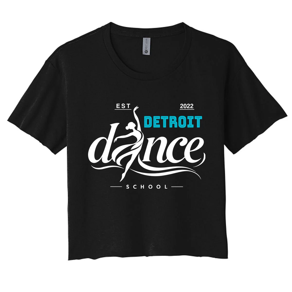 Dance Studio EST Name Customizable Women's Crop Top T-Shirt - Front