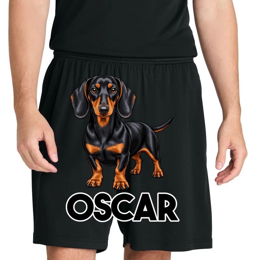 Dachshund Personalized Pet Name Dog Men's Shorts - Front 1