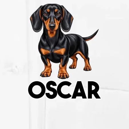 Dachshund Personalized Pet Name Dog Men's Chef Coat - Front - Close-up
