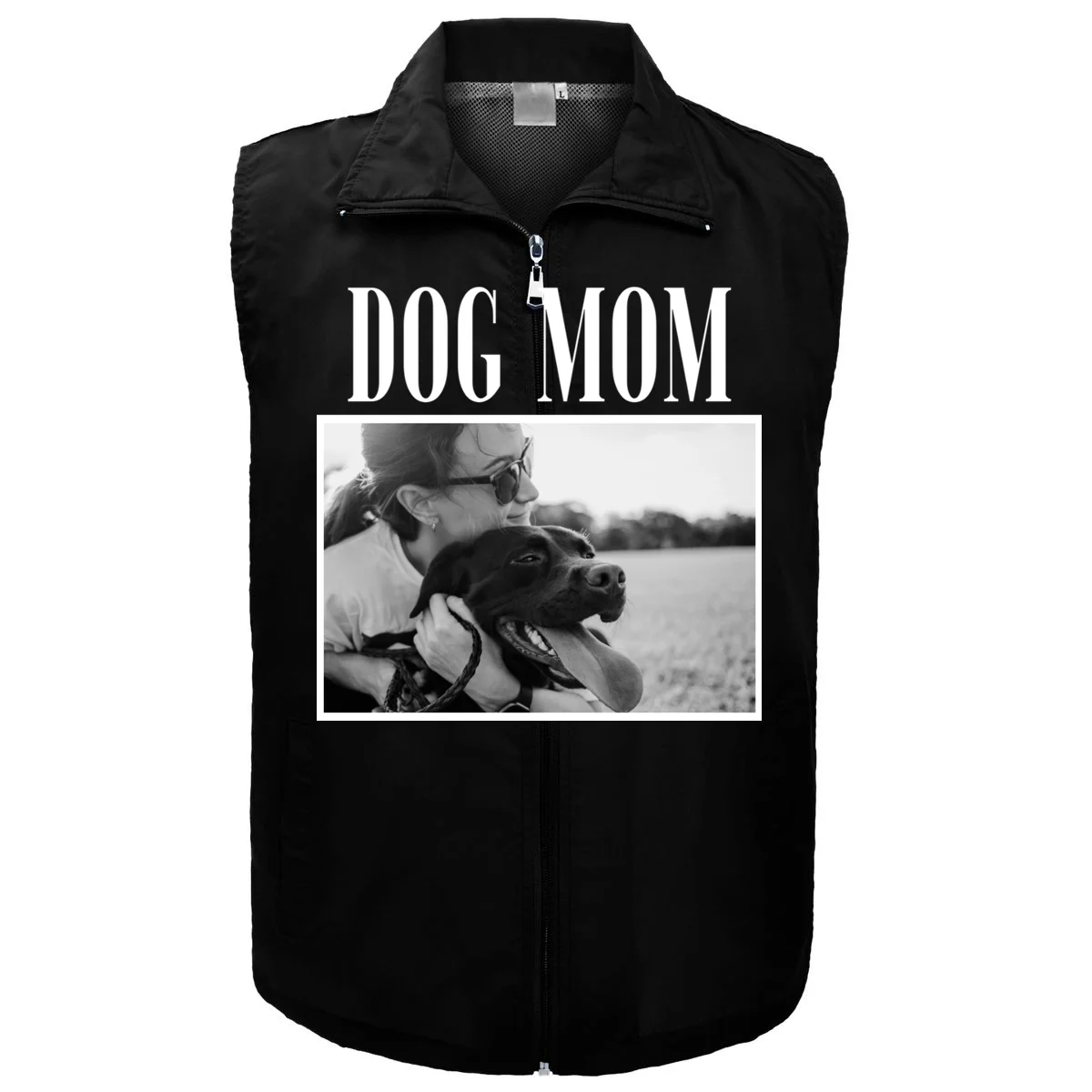 Dog Mom Custom Photo Gift Men's Vest - Front