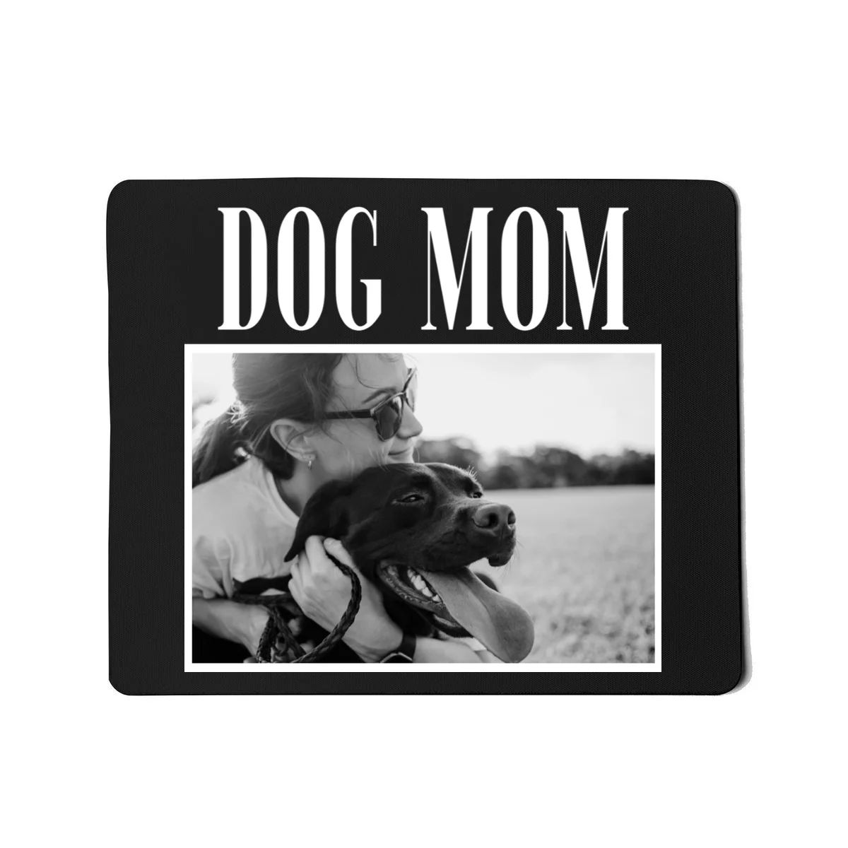 Dog Mom Custom Photo Gift Mouse Pad - Front