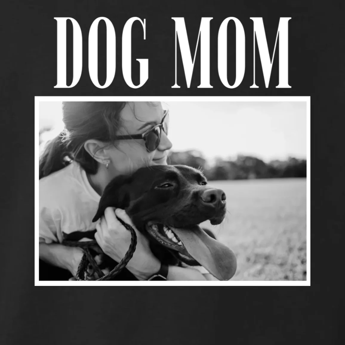 Dog Mom Custom Photo Gift Toddler Hoodie - Front - Close-up