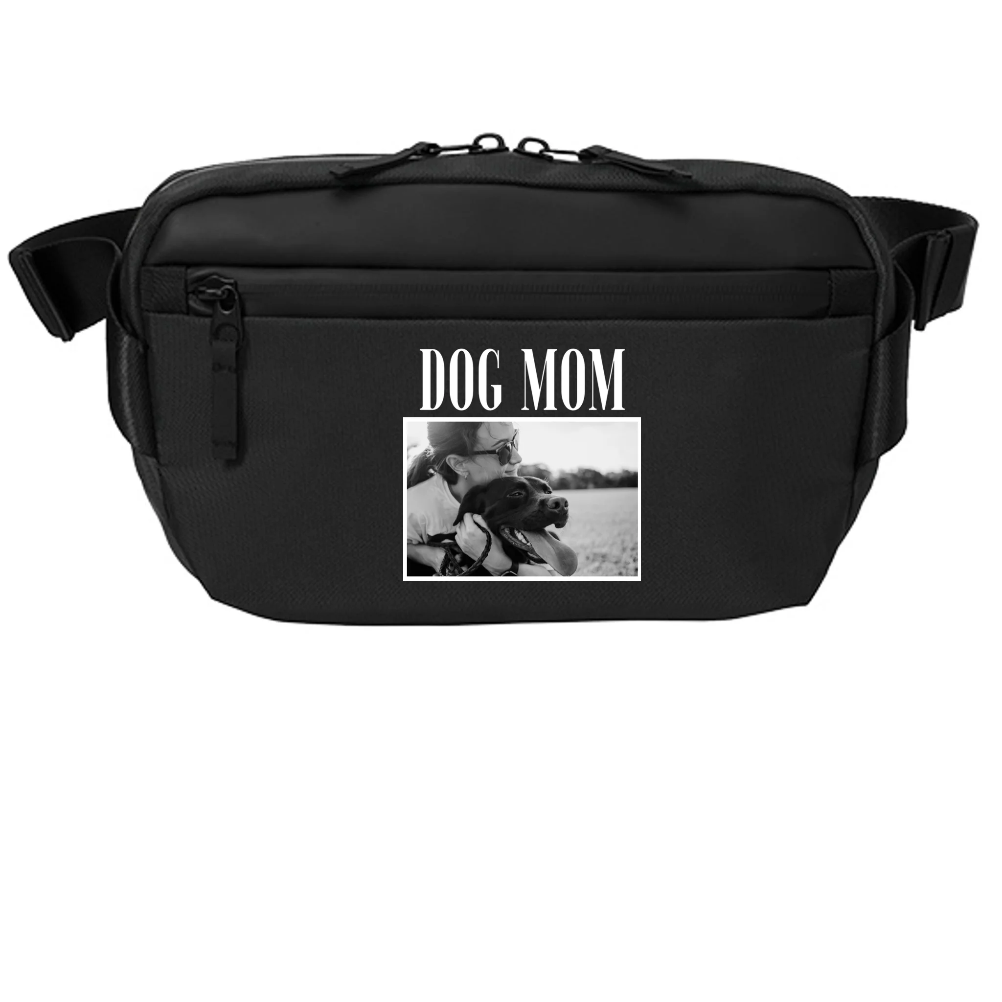 Dog Mom Custom Photo Gift Crossbody - Front