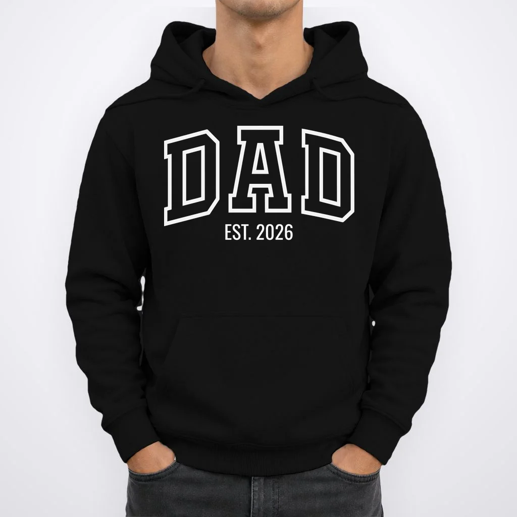 DAD New Dad Custom Hoodie - Front 1