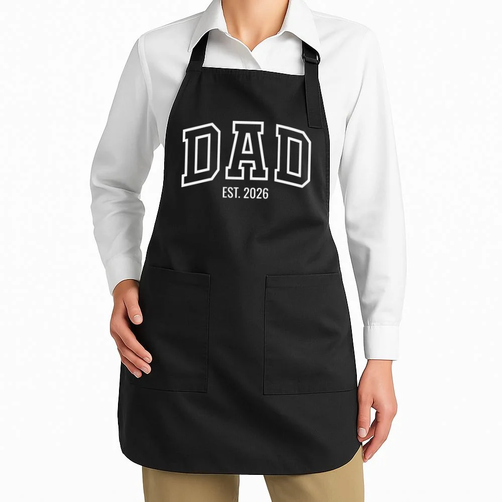 DAD New Dad Custom Apron - Front 1