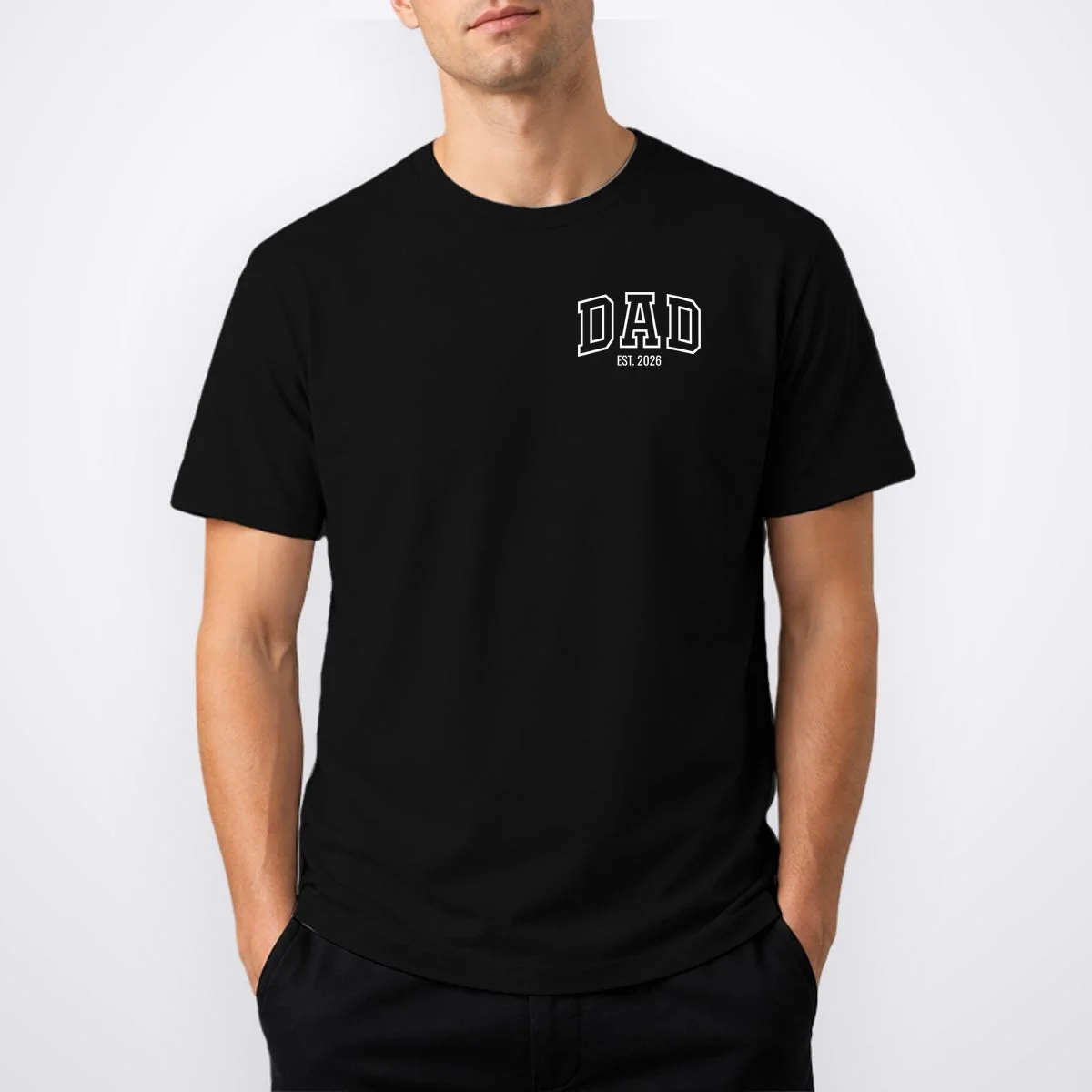 DAD New Dad Custom Men's T-Shirt - Front 1