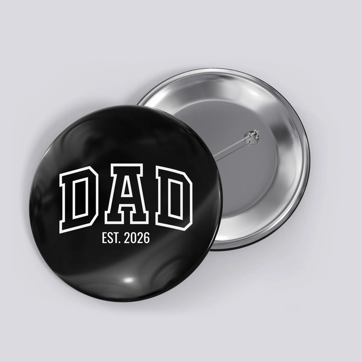DAD New Dad Custom Button - Front