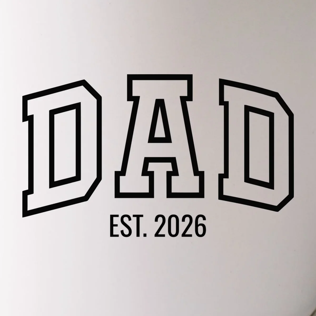 DAD New Dad Custom Mug - Front - Close-up