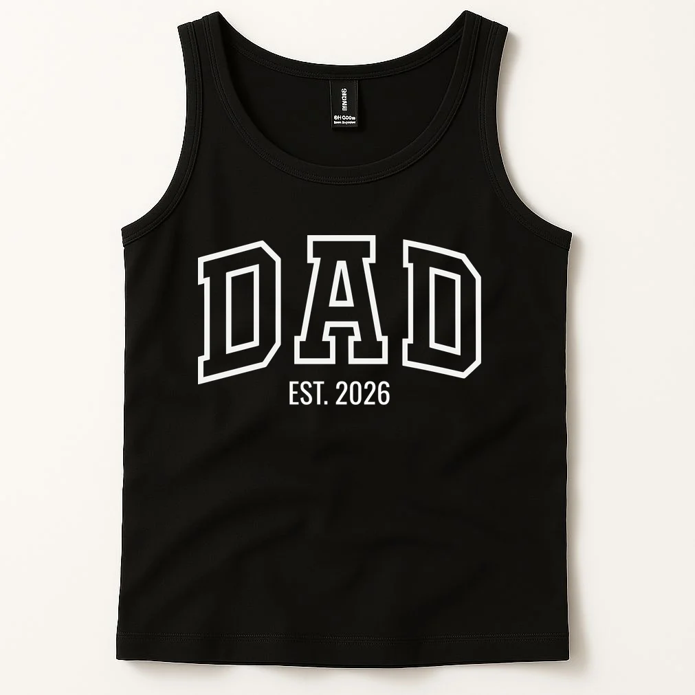 DAD New Dad Custom Tank Top - Front 1